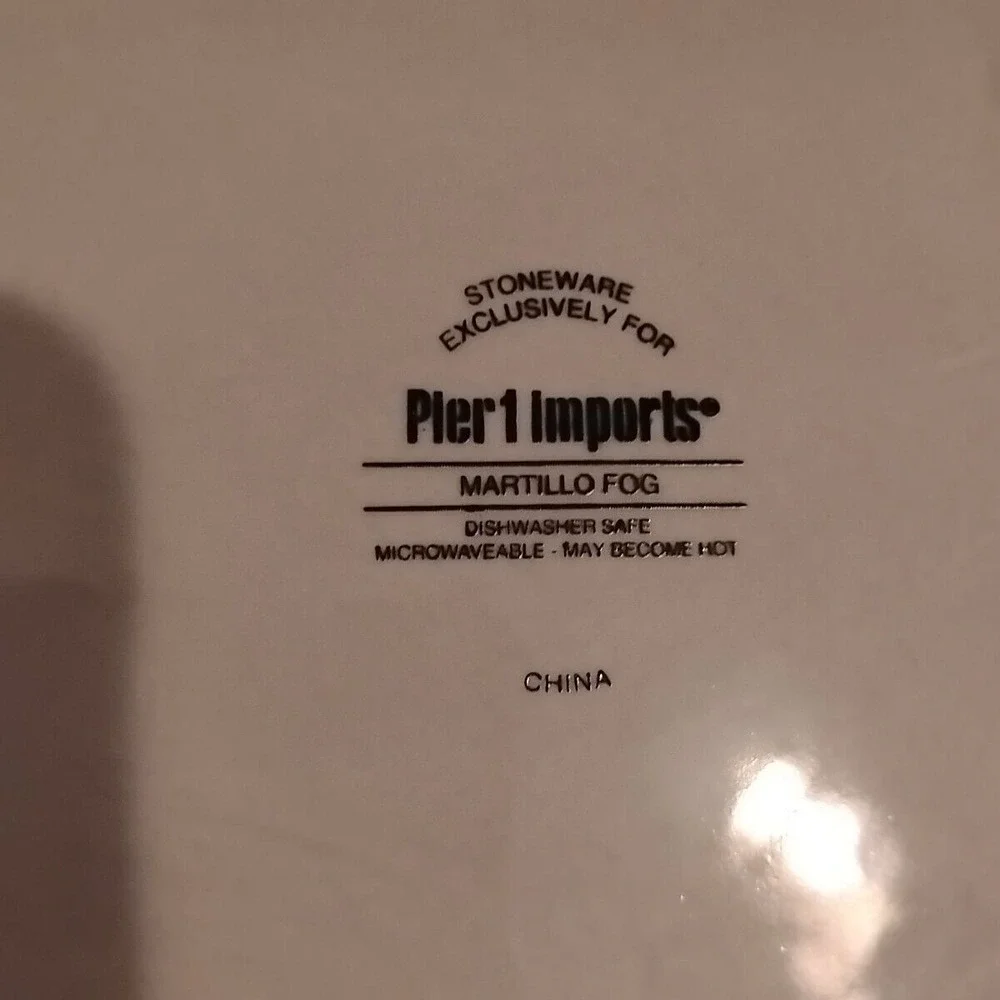 Set Of 2 Pier 1 Imports Martillo Fog  Square 7 3/4